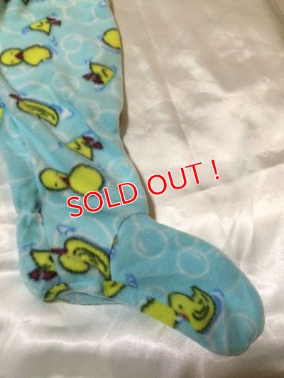 画像5: 大人用 カバーオール大人用ベビーパジャマ(アヒル柄水色)