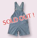 大人用ロンパース サロペットデニムショート/ストライプ※在庫限りとなります（Sのみ）