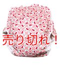 大人用 おむつカバーさくらんぼ柄ウレタン防水(在庫：M)