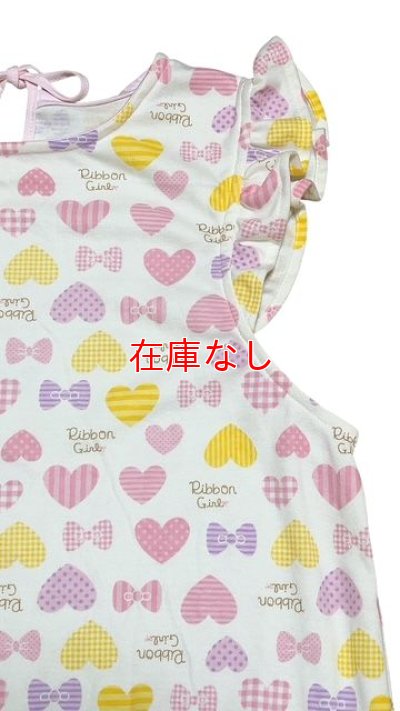 画像4: 大人用 スカート付きロンパース ハート柄Fスカートにフリル付き/XLサイズ