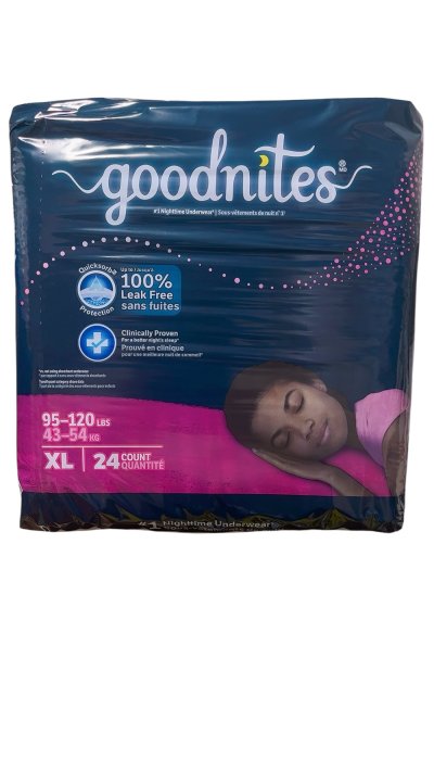 画像1: 子供用紙おむつGoodnites 女の子用 XLバラ売り（43〜54kg）