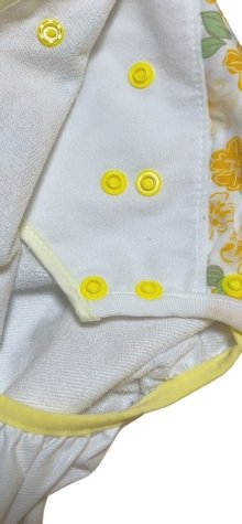 他の写真2: 大人用 おむつカバー黄色花柄パイル防水
