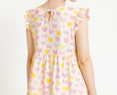 画像3: 大人用 スカート付きロンパース ハート柄C/XLのみ