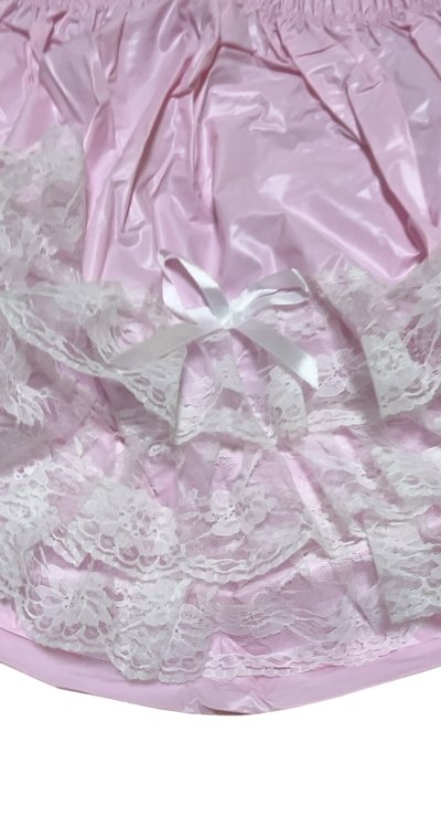 画像4: 大人用 ベビードレス PVCベビーピンク3点セット