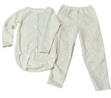 大人用ロンパース＆ロングパンツ前開き 長袖 クマ柄