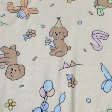 他の写真3: 大人用ロンパースワンちゃん＆風船柄半袖 在庫ピンクリブXLのみ