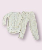 大人用ロンパース＆ロングパンツ前開き 長袖 クマ柄