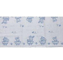 他の写真1: 布おむつドビー織り動物柄A 新古品 昭和レトロ