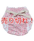 大人用おむつカバーチェリードット柄腰紐付きSサイズ