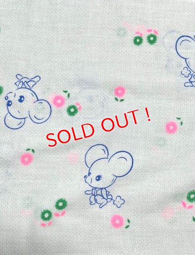画像2: 大人用布おむつレトロネズミ＆花柄ドビー織り
