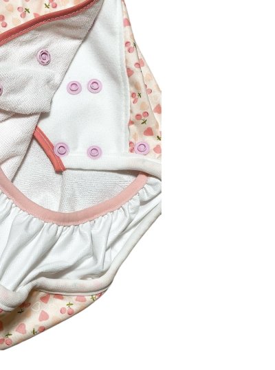 一番下のスナップボタンは3個、下から2番目には2個ついています