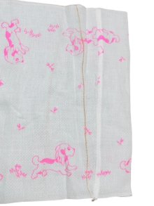 他の写真3: 大人用布おしめレトロワンちゃんドビー織り/ピンク86cm×1枚