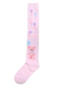 他の写真1: 大人用ベビーハイソックス 風船テディベア 