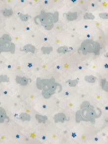 他の写真1: 大人用ロンパース＆ロングパンツ前開き 長袖 ゾウさん柄（Lサイズ）