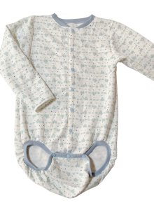 他の写真2: 大人用ロンパース＆ロングパンツ前開き 長袖 ゾウさん柄（M、XLサイズ）