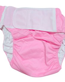 他の写真1: 大人用 おむつカバーピンクマジックテープ