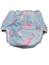 大人用おむつカバーうさぎ柄ウレタン防水ダブルギャザー仕様