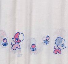 他の写真1: 布おむつ平織りワンちゃん柄 新古品 昭和レトロ70cm