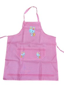 他の写真1: ウサギ柄 保育士エプロン ・ママのエプロン
