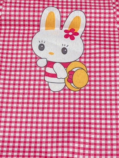 画像3: ウサギ柄 保育士エプロン ・ママのエプロン