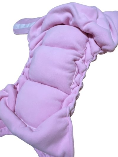 画像5: 大人用おむつカバー風パンツモコモコ中綿入りフリースピンク