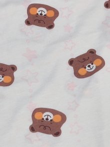 他の写真2: 大人用ロンパース クマさんと星柄 半袖