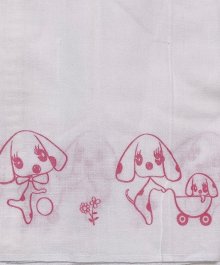 他の写真1: 昭和レトロ 大人用布おむつワンちゃん柄平織り新古品68cm