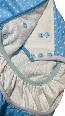 他の写真2: 大人用 おむつカバー水玉柄  水色×白パイル防水