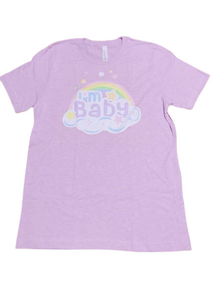 大人用 ベビーtシャツパステルカラー ラベンダー 大人用ロンパースbabyangel
