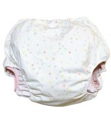 画像: 大人用 おむつカバー パンツタイプ 星柄(星柄ピンク防水) 