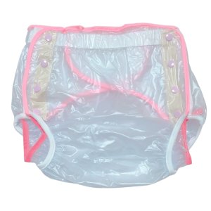 画像: 大人用 おむつカバービニールカバーピンク（S´〜XXL）