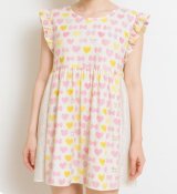 画像: 大人用 スカート付きロンパース ハート柄C/XLのみ