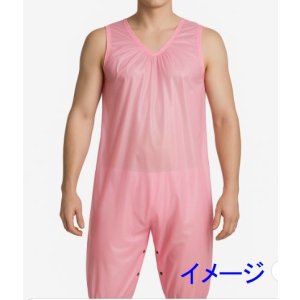 画像: 大人用ロンパースPVCピンク
