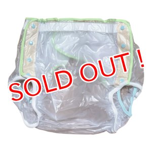 画像: 大人用 おむつカバービニールカバー縁取り黄緑色XXL