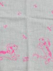 画像3: 大人用布おしめレトロワンちゃんドビー織り/ピンク86cm×1枚