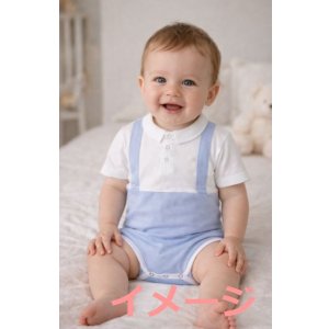 画像: 大人用ロンパースサロペット風えり付き