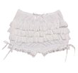 画像1: 大人用ふんわり3段フリルレースパンツA