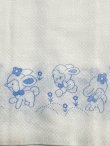 画像2: 昭和レトロ 布おむつドビー織りウサギさん柄 新古品70cm