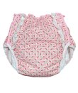 大人用 おむつカバーいちご柄レース付きパイル防水
