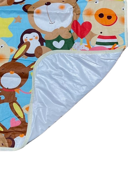 画像: おねしょシーツ・おねしょマット動物柄 約120×75cm