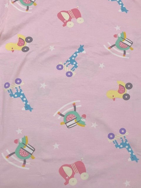 画像: 大人用 ベビートップスピンク赤ちゃんアイテム柄