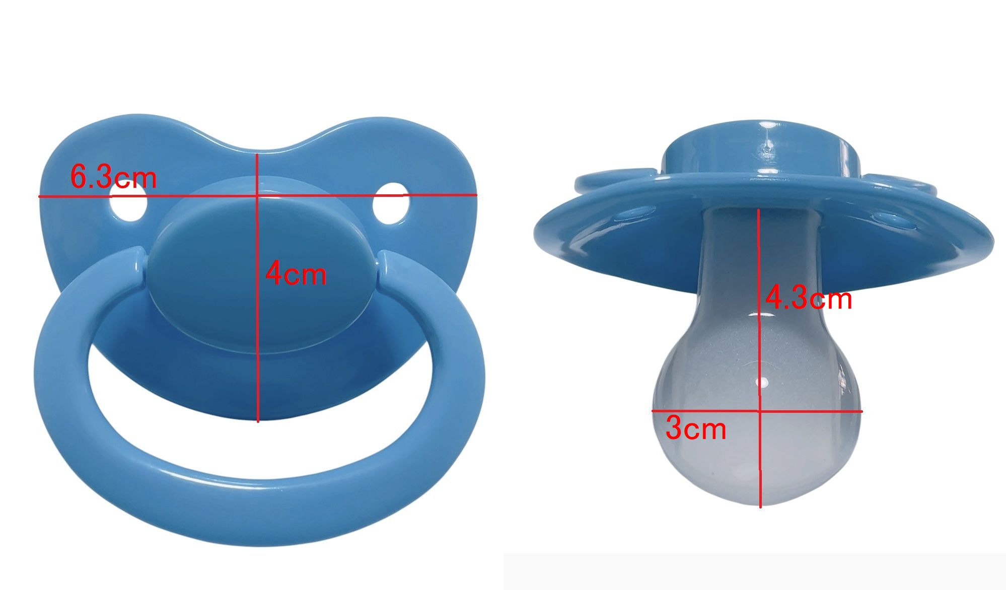 画像: 大人用 おしゃぶりブルー（シリコン）