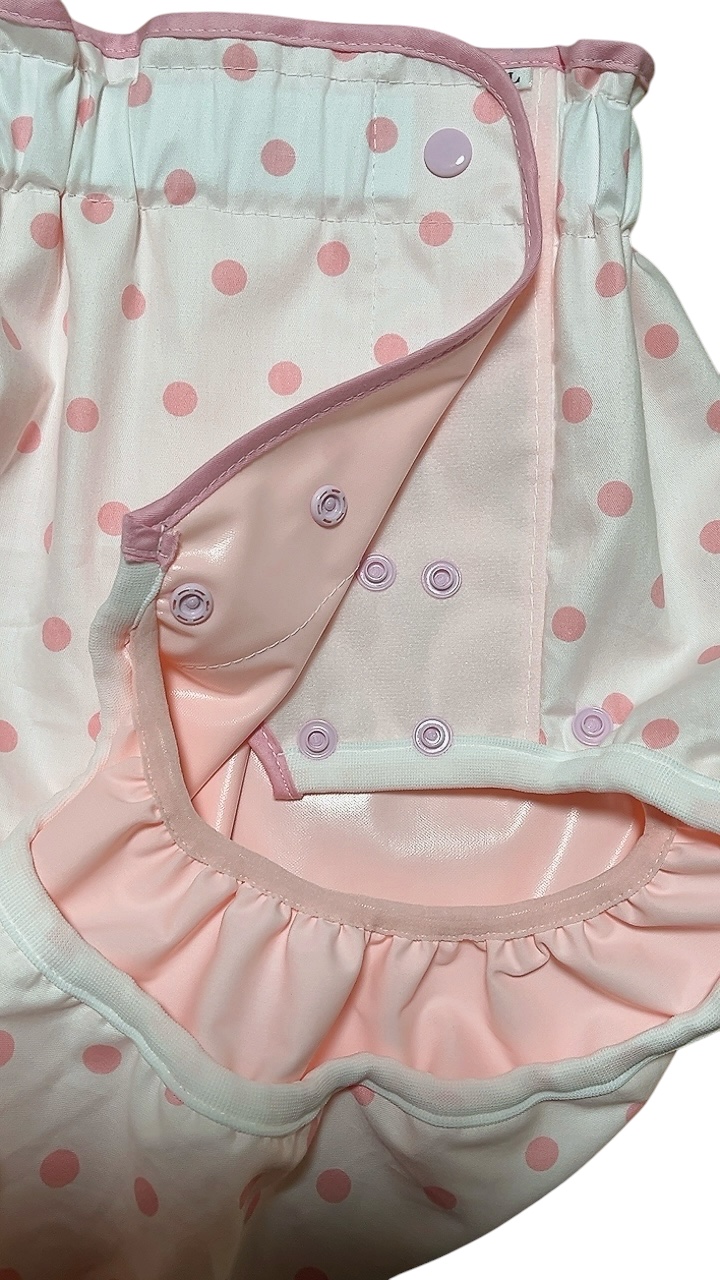 画像: 大人用 おむつカバー水玉柄ウレタン防水